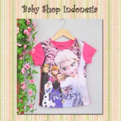 PK098 Frozen Shirt Disney Pink 55  large